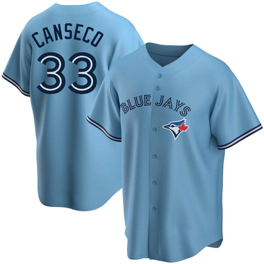 Wholesale Men's Toronto 33 JOSE CANSECO 37 DAVE STIEB 41 PAT HENTGEN 47  KELVIM ESCOBAR 50 TOM HENKE Baseball Jersey Stitched S-5XL From  m.