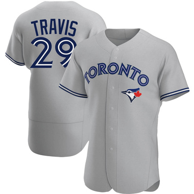 Men's Majestic Toronto Blue Jays #29 Devon Travis Authentic White